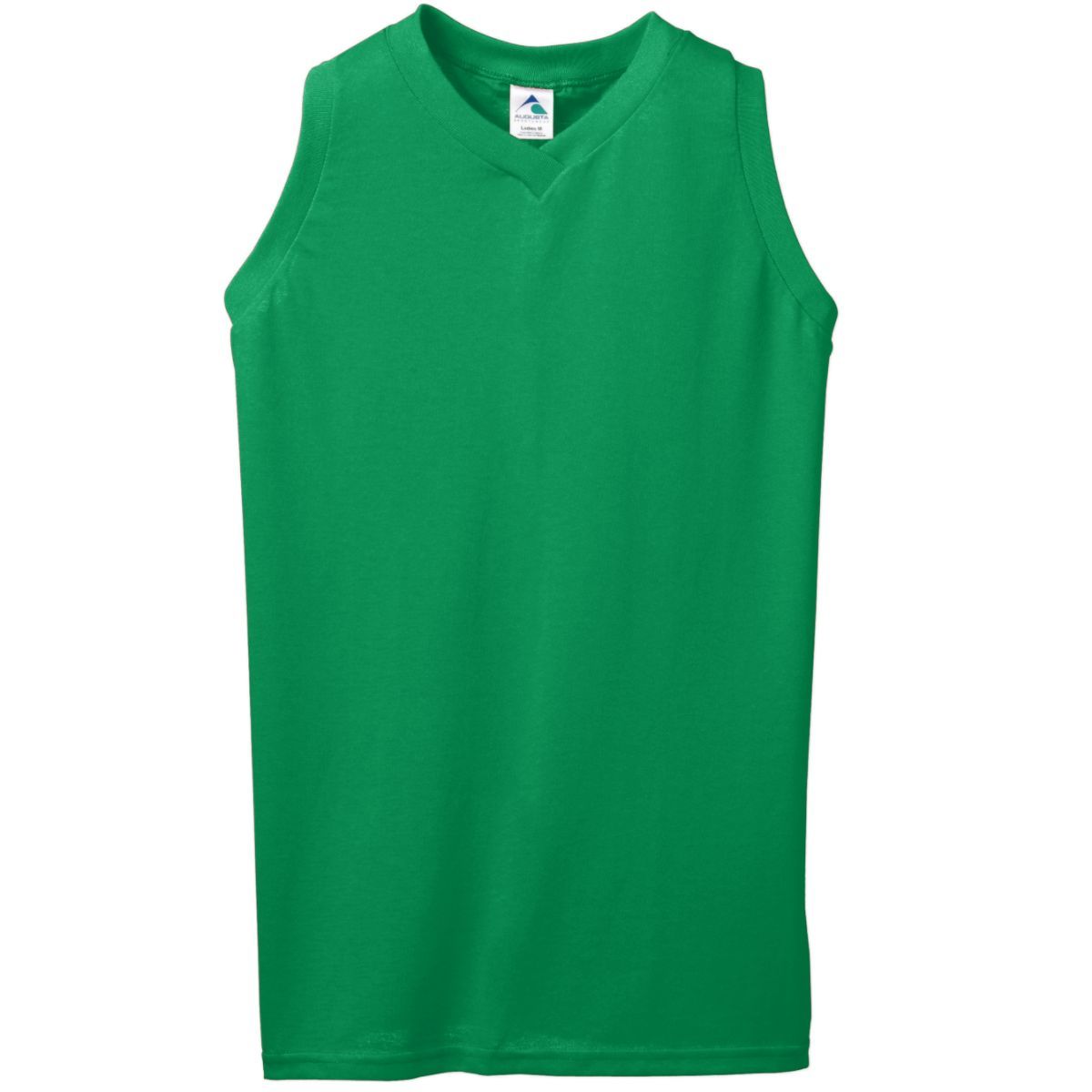 Augusta Sportswear Ladies Sleeveless V-Neck Poly/Cotton Jersey in Kelly  -Part of the Ladies, Ladies-Jersey, Augusta-Products, Tennis, Shirts product lines at KanaleyCreations.com
