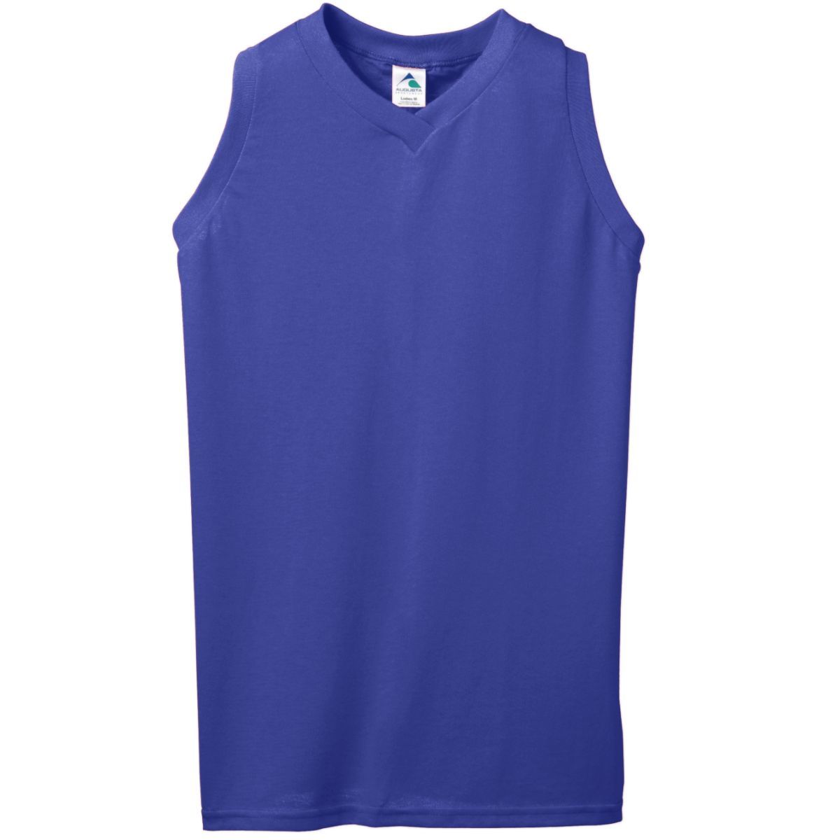 Augusta Sportswear Ladies Sleeveless V-Neck Poly/Cotton Jersey in Purple  -Part of the Ladies, Ladies-Jersey, Augusta-Products, Tennis, Shirts product lines at KanaleyCreations.com