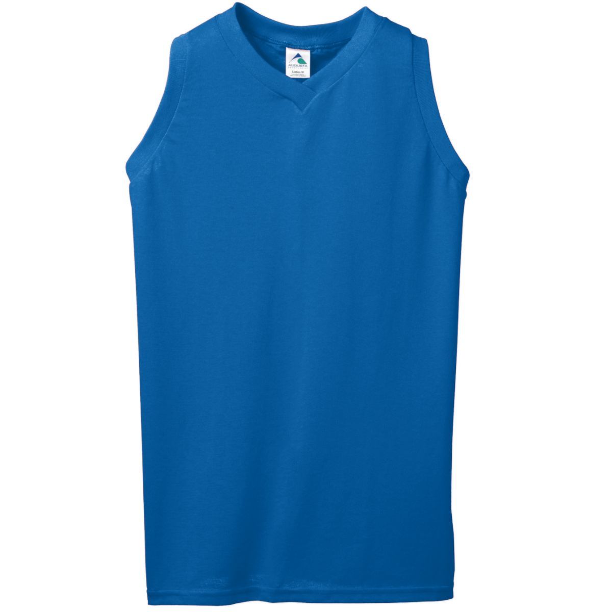 Augusta Sportswear Ladies Sleeveless V-Neck Poly/Cotton Jersey in Royal  -Part of the Ladies, Ladies-Jersey, Augusta-Products, Tennis, Shirts product lines at KanaleyCreations.com