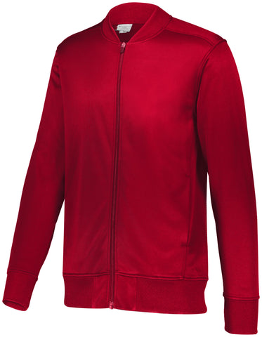 Augusta Sportswear Trainer Jacket in Red  -Part of the Adult, Adult-Jacket, Augusta-Products, Outerwear product lines at KanaleyCreations.com