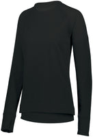 Augusta Sportswear Ladies Zoe Tonal Heather Pullover in Black  -Part of the Ladies, Ladies-Pullover, Augusta-Products, Outerwear, Tonal-Fleece-Collection product lines at KanaleyCreations.com