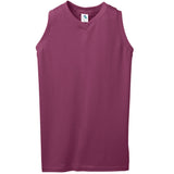 Augusta Sportswear Girls Sleeveless V-Neck Poly/Cotton Jersey in Maroon  -Part of the Girls, Augusta-Products, Tennis, Girls-Jersey, Shirts product lines at KanaleyCreations.com