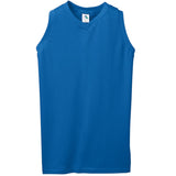 Augusta Sportswear Girls Sleeveless V-Neck Poly/Cotton Jersey in Royal  -Part of the Girls, Augusta-Products, Tennis, Girls-Jersey, Shirts product lines at KanaleyCreations.com