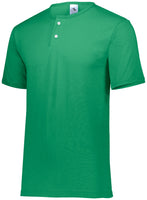 Augusta Sportswear Two-Button Baseball Jersey in Kelly  -Part of the Adult, Adult-Jersey, Augusta-Products, Baseball, Shirts, All-Sports, All-Sports-1 product lines at KanaleyCreations.com