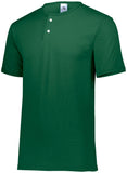 Augusta Sportswear Two-Button Baseball Jersey in Dark Green  -Part of the Adult, Adult-Jersey, Augusta-Products, Baseball, Shirts, All-Sports, All-Sports-1 product lines at KanaleyCreations.com