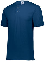 Augusta Sportswear Two-Button Baseball Jersey in Navy  -Part of the Adult, Adult-Jersey, Augusta-Products, Baseball, Shirts, All-Sports, All-Sports-1 product lines at KanaleyCreations.com