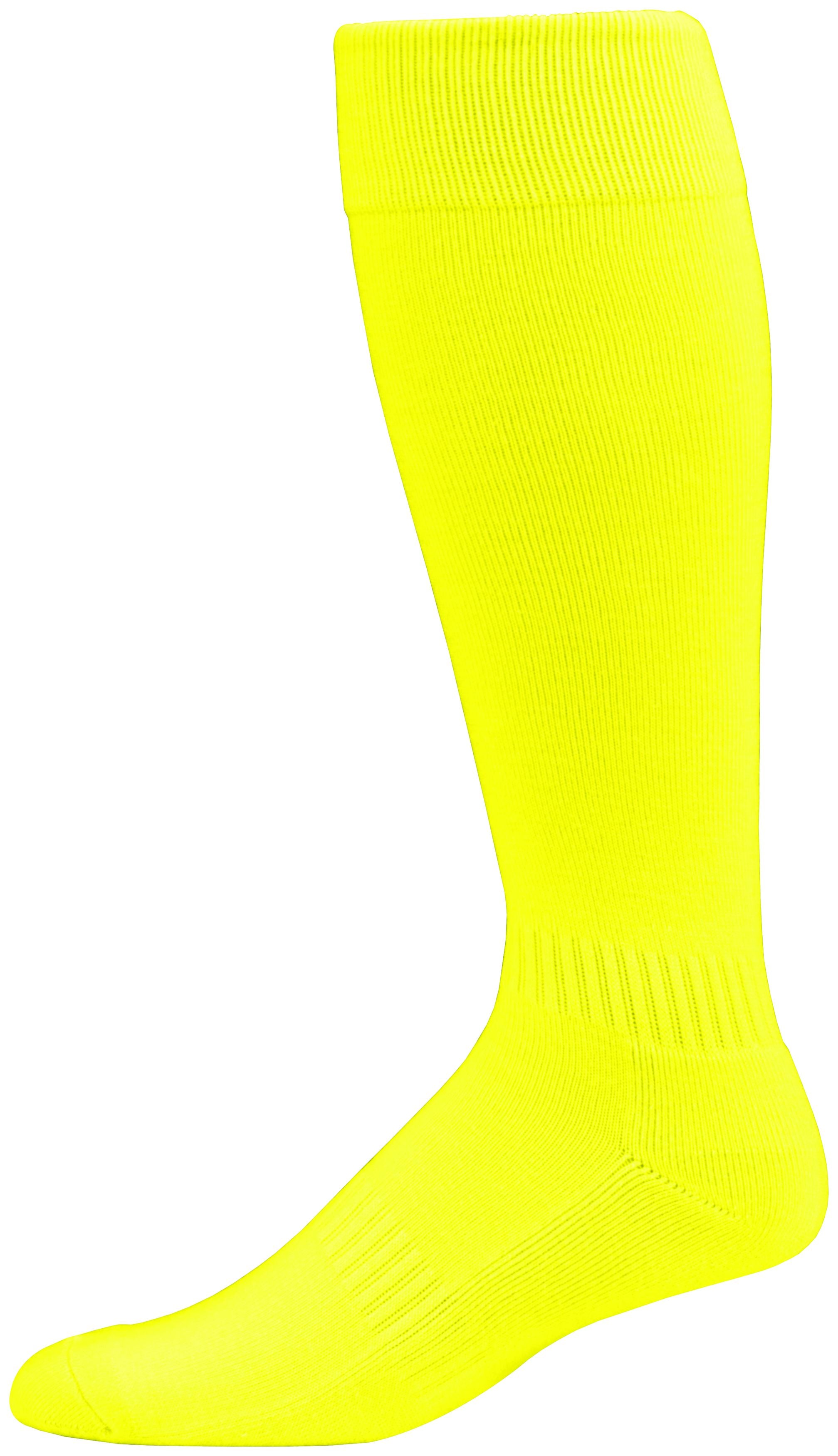 Augusta Sportswear Elite Multi-Sport Sock in Power Yellow  -Part of the Accessories, Augusta-Products, Accessories-Socks product lines at KanaleyCreations.com