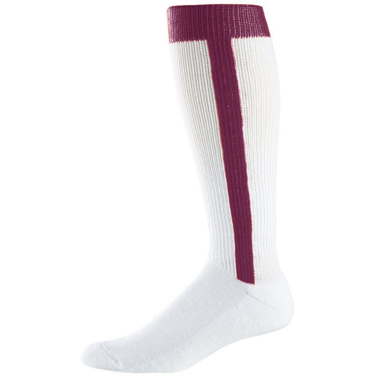 Augusta Sportswear Baseball Stirrup Sock in Maroon (Hlw)  -Part of the Accessories, Augusta-Products, Accessories-Socks, Baseball, All-Sports, All-Sports-1 product lines at KanaleyCreations.com