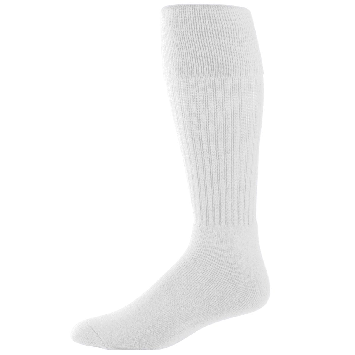 Augusta Sportswear Soccer Sock in White  -Part of the Accessories, Augusta-Products, Accessories-Socks, Soccer, All-Sports-1 product lines at KanaleyCreations.com