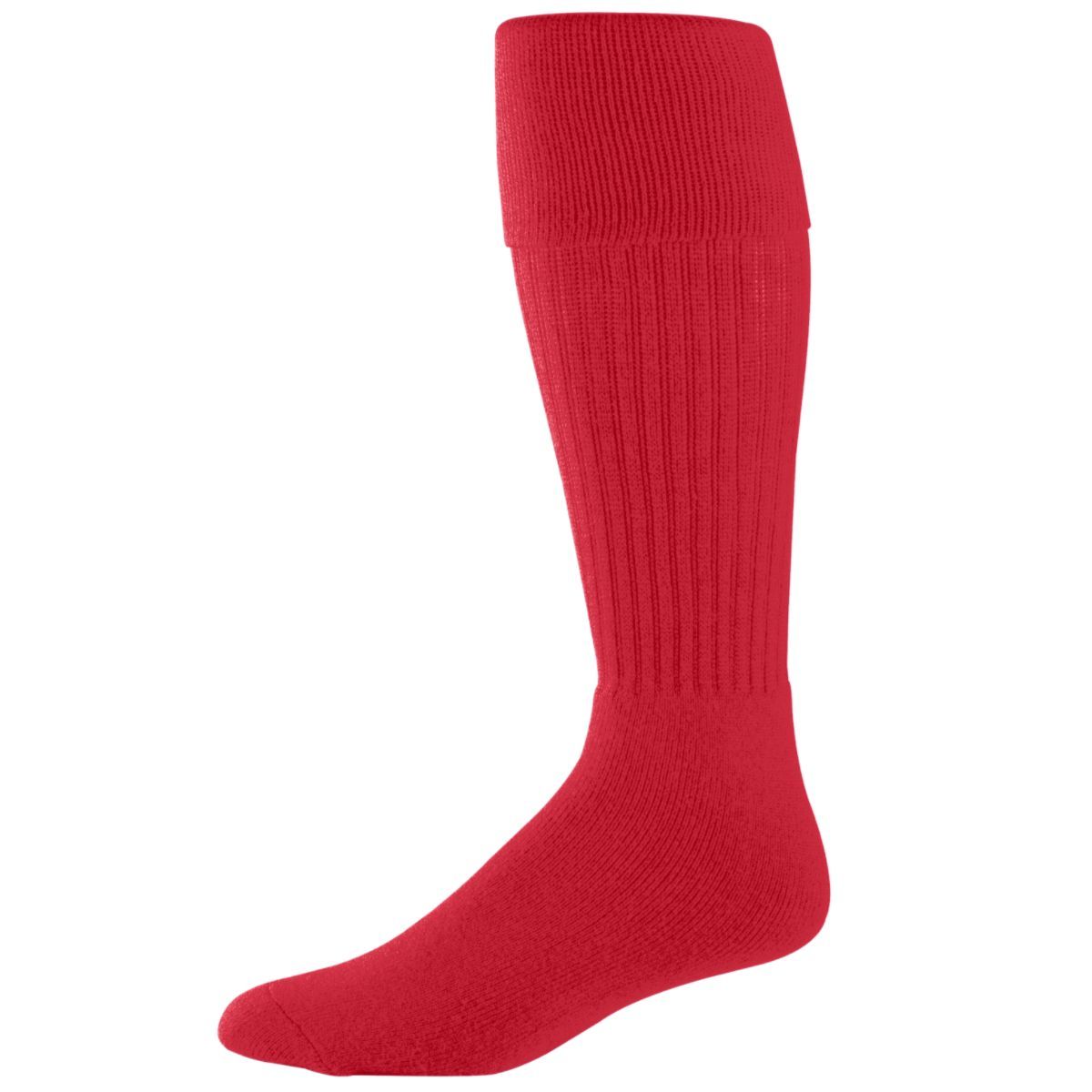 Augusta Sportswear Soccer Sock in Red  -Part of the Accessories, Augusta-Products, Accessories-Socks, Soccer, All-Sports-1 product lines at KanaleyCreations.com
