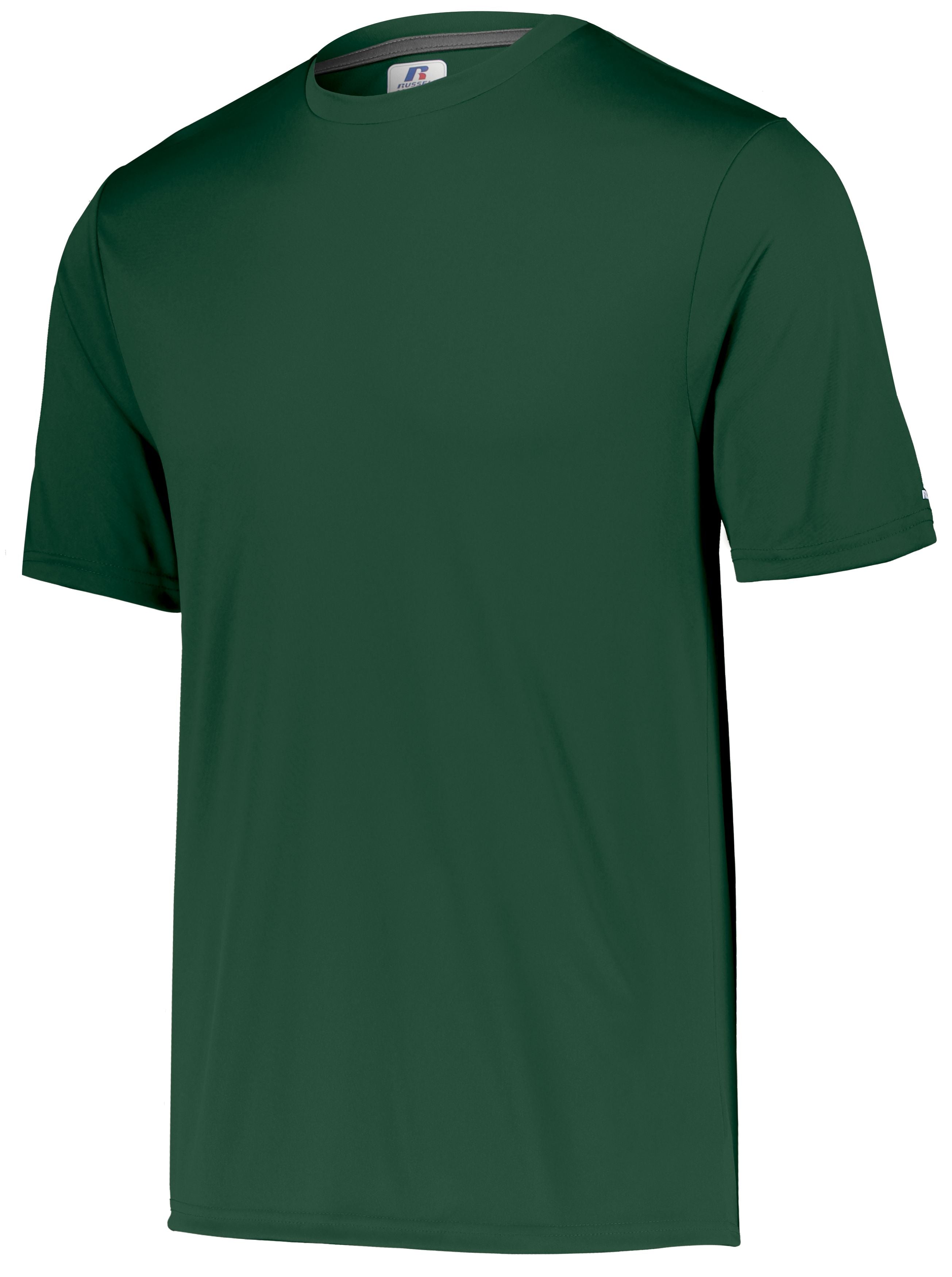 Russell Athletic Youth Dri-Power Core Performance Tee in Dark Green  -Part of the Youth, Youth-Tee-Shirt, T-Shirts, Russell-Athletic-Products, Shirts product lines at KanaleyCreations.com