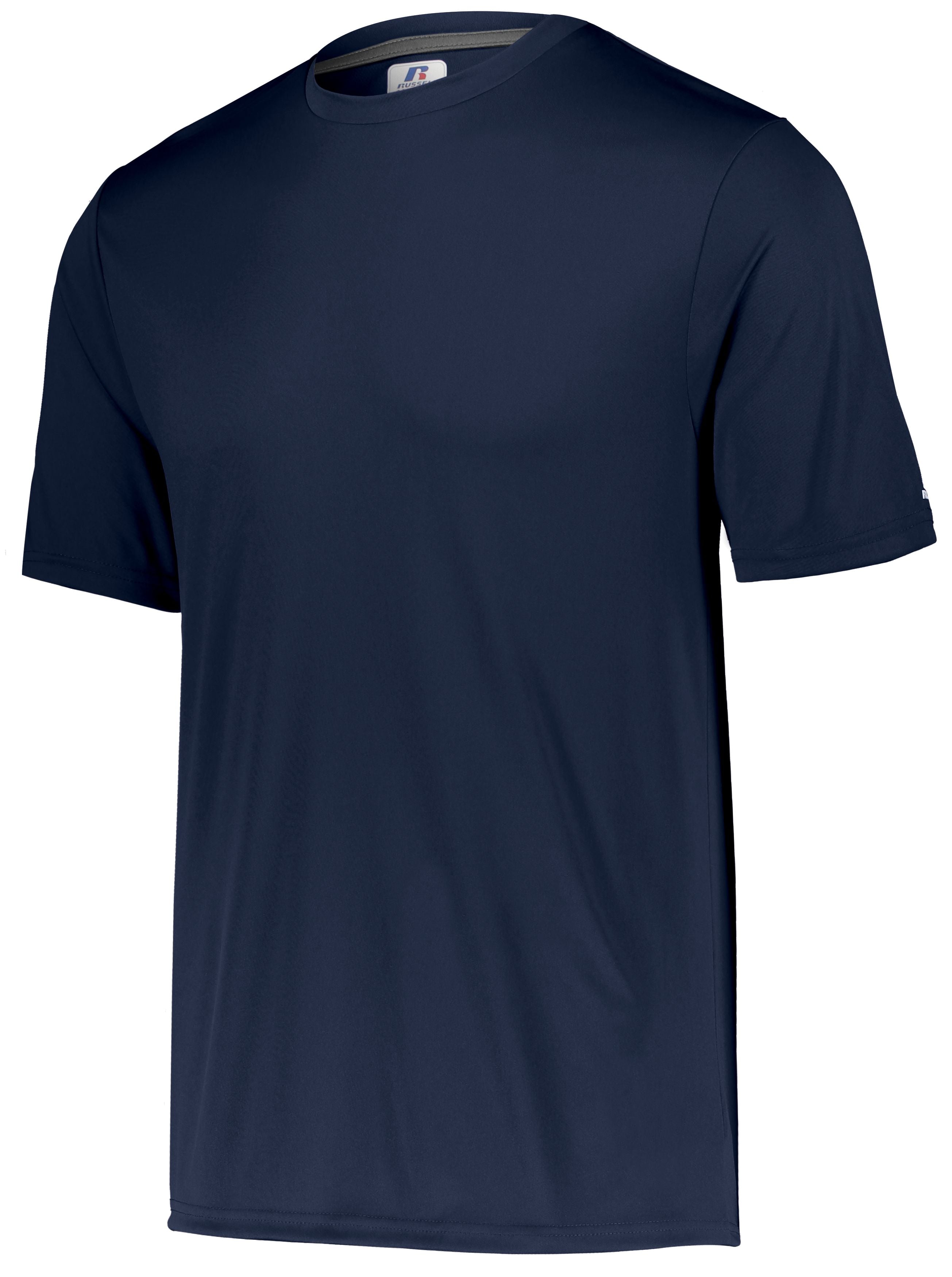 Russell Athletic Dri-Power Core Performance Tee in Navy  -Part of the Adult, Adult-Tee-Shirt, T-Shirts, Russell-Athletic-Products, Shirts product lines at KanaleyCreations.com