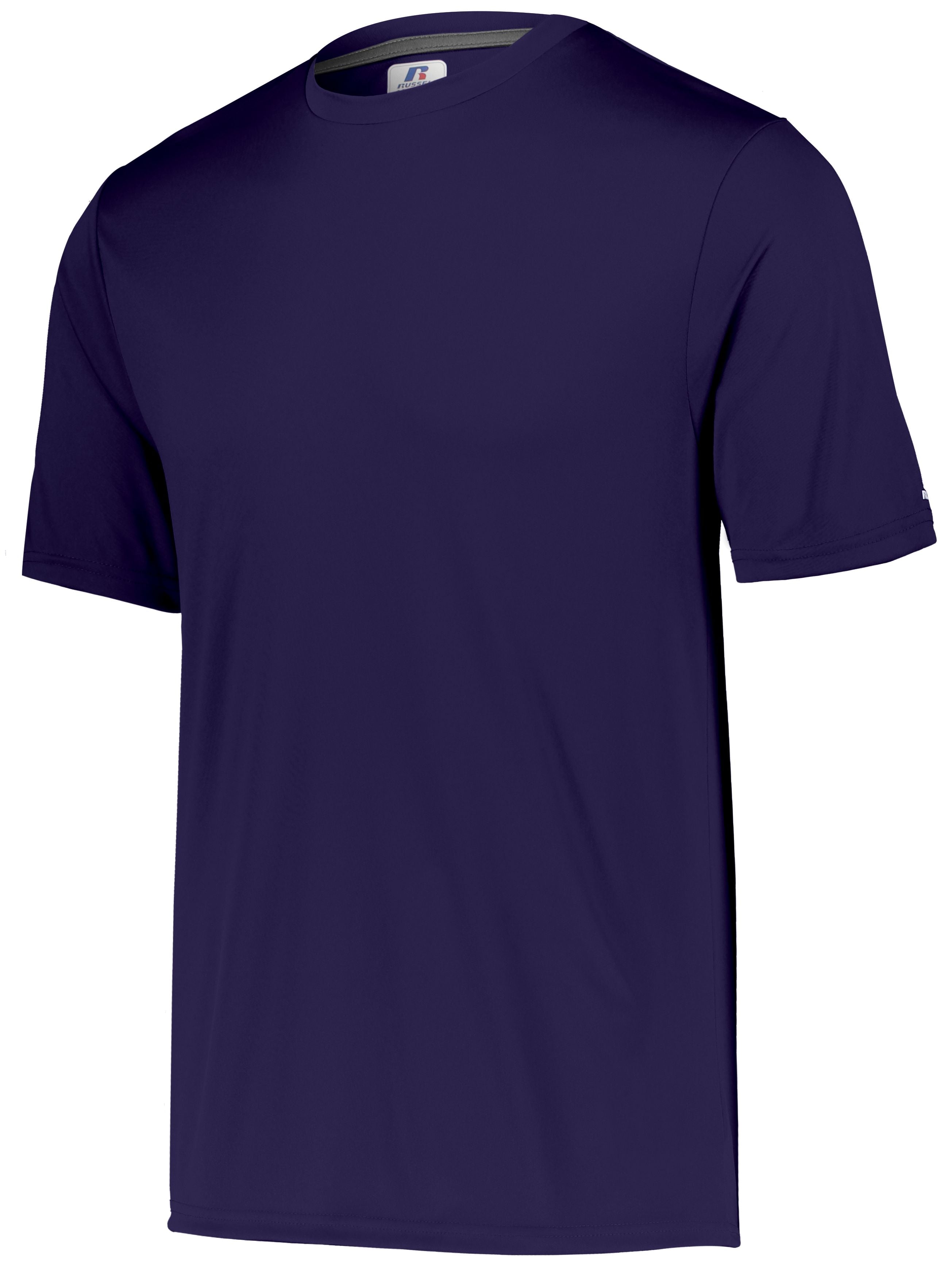 Russell Athletic Dri-Power Core Performance Tee in Purple  -Part of the Adult, Adult-Tee-Shirt, T-Shirts, Russell-Athletic-Products, Shirts product lines at KanaleyCreations.com