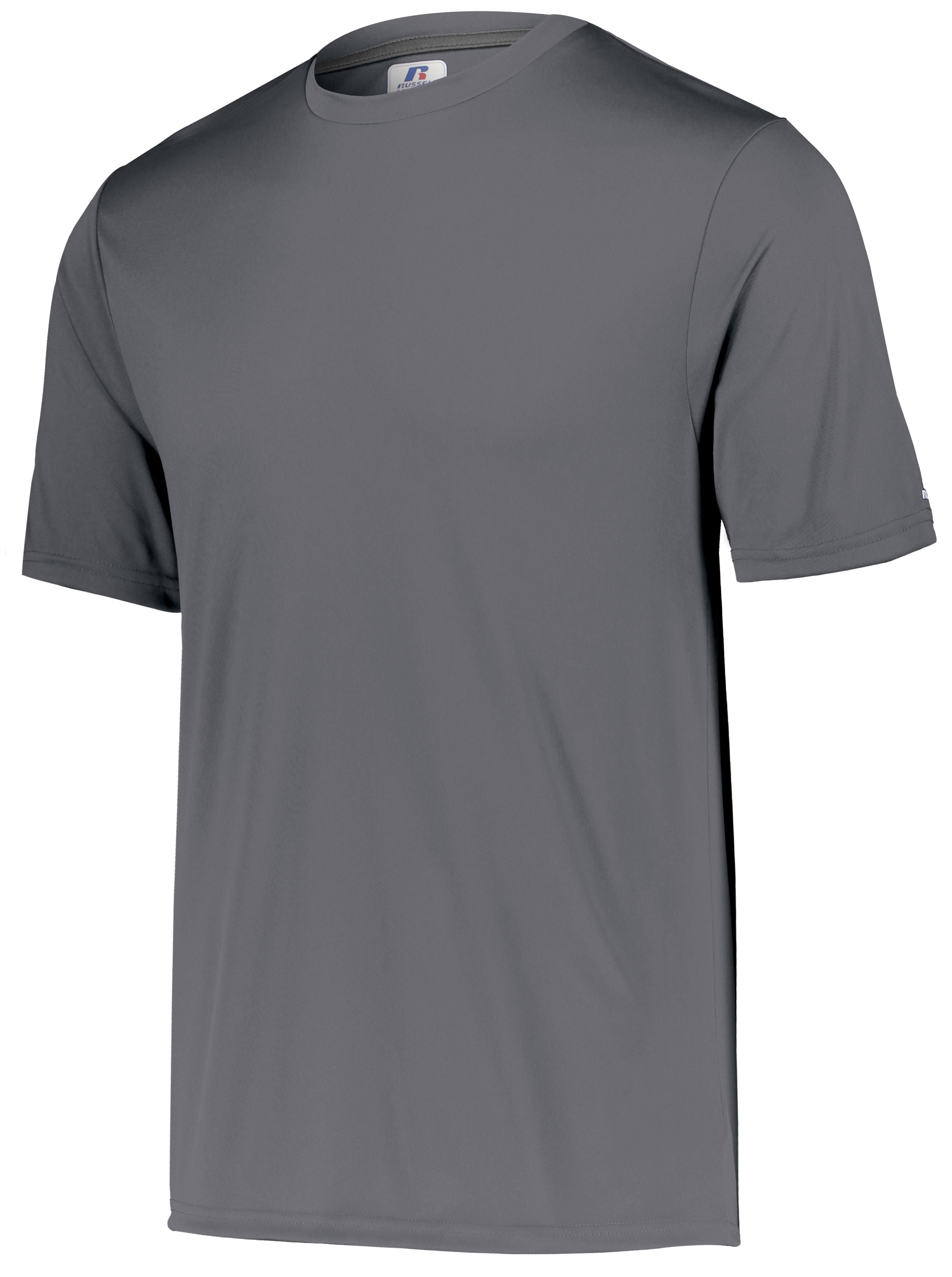 Russell Athletic Youth Dri-Power Core Performance Tee in Steel  -Part of the Youth, Youth-Tee-Shirt, T-Shirts, Russell-Athletic-Products, Shirts product lines at KanaleyCreations.com