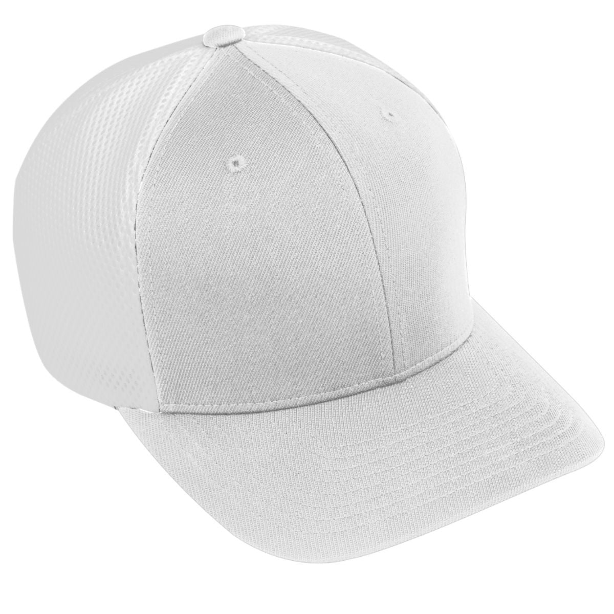 Augusta Sportswear Flexfit Vapor Cap in White/White  -Part of the Adult, Augusta-Products, Headwear, Headwear-Cap product lines at KanaleyCreations.com