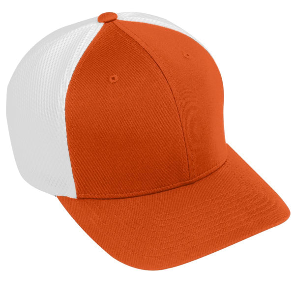 Augusta Sportswear Flexfit Vapor Cap in Orange/White  -Part of the Adult, Augusta-Products, Headwear, Headwear-Cap product lines at KanaleyCreations.com