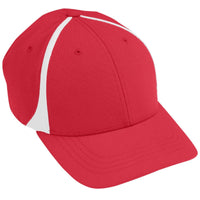 Augusta Sportswear Flexfit Zone Cap in Red/White  -Part of the Adult, Augusta-Products, Headwear, Headwear-Cap product lines at KanaleyCreations.com