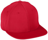 Augusta Sportswear Flexfit Flat Bill Cap in Red  -Part of the Adult, Augusta-Products, Headwear, Headwear-Cap product lines at KanaleyCreations.com