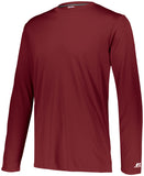 Russell Athletic Dri-Power Core Performance Long Sleeve Tee in Cardinal  -Part of the Adult, Adult-Tee-Shirt, T-Shirts, Russell-Athletic-Products, Shirts product lines at KanaleyCreations.com