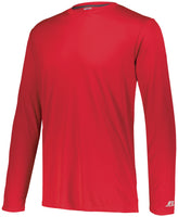 Russell Athletic Dri-Power Core Performance Long Sleeve Tee in True Red  -Part of the Adult, Adult-Tee-Shirt, T-Shirts, Russell-Athletic-Products, Shirts product lines at KanaleyCreations.com