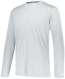 Russell Athletic Dri-Power Core Performance Long Sleeve Tee in White  -Part of the Adult, Adult-Tee-Shirt, T-Shirts, Russell-Athletic-Products, Shirts product lines at KanaleyCreations.com