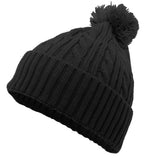 Pacific Headwear Cable Knit Pom-pom Beanie