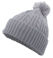 Pacific Headwear Cable Knit Pom-pom Beanie