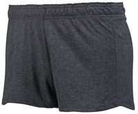 Russell Athletic Ladies Essential Active Shorts in Black Heather  -Part of the Ladies, Ladies-Shorts, Russell-Athletic-Products product lines at KanaleyCreations.com