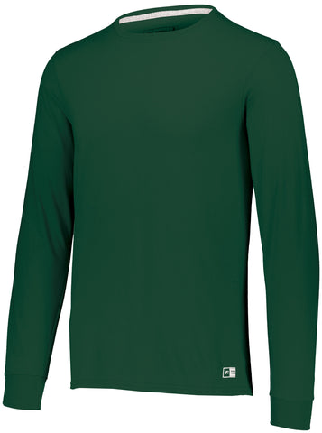 Russell Athletic Essential Long Sleeve Tee in Dark Green  -Part of the Adult, Adult-Tee-Shirt, T-Shirts, Russell-Athletic-Products, Shirts product lines at KanaleyCreations.com