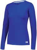 Russell Athletic Ladies Essential Long Sleeve Tee in Royal  -Part of the Ladies, Ladies-Tee-Shirt, T-Shirts, Russell-Athletic-Products, Shirts product lines at KanaleyCreations.com