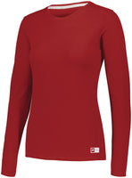 Russell Athletic Ladies Essential Long Sleeve Tee in True Red  -Part of the Ladies, Ladies-Tee-Shirt, T-Shirts, Russell-Athletic-Products, Shirts product lines at KanaleyCreations.com