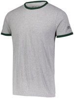 Russell Athletic Essential Ringer Tee in Oxford/Dark Green  -Part of the Adult, Adult-Tee-Shirt, T-Shirts, Russell-Athletic-Products, Shirts product lines at KanaleyCreations.com