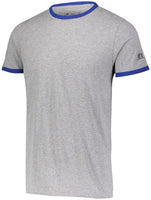 Russell Athletic Essential Ringer Tee in Oxford/Royal  -Part of the Adult, Adult-Tee-Shirt, T-Shirts, Russell-Athletic-Products, Shirts product lines at KanaleyCreations.com