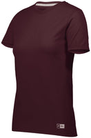 Russell Athletic Ladies Essential Tee in Maroon  -Part of the Ladies, Ladies-Tee-Shirt, T-Shirts, Russell-Athletic-Products, Shirts product lines at KanaleyCreations.com