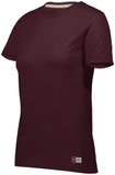 Russell Athletic Ladies Essential Tee in Maroon  -Part of the Ladies, Ladies-Tee-Shirt, T-Shirts, Russell-Athletic-Products, Shirts product lines at KanaleyCreations.com