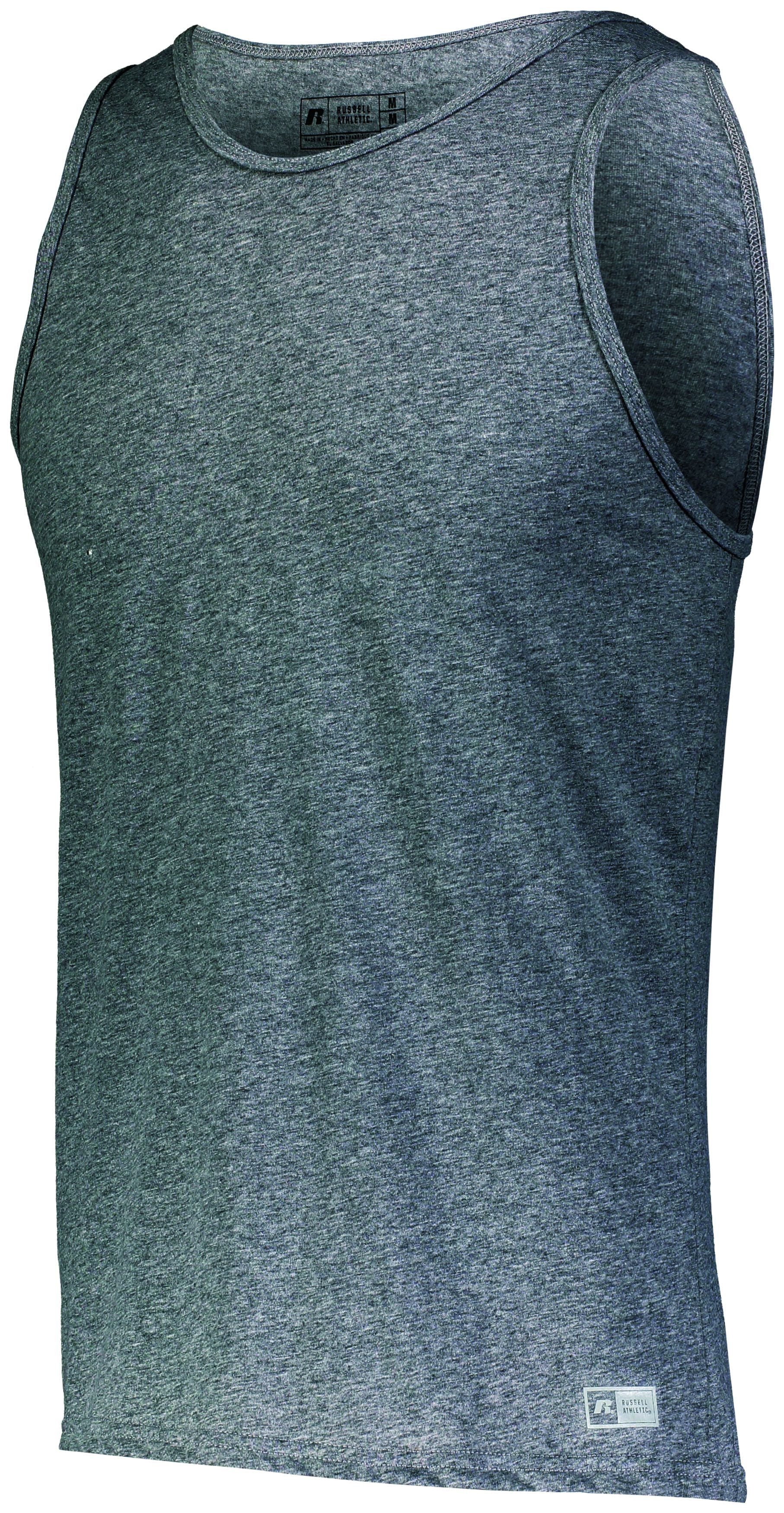 Russell Athletic Essential Tank in Black Heather  -Part of the Adult, Adult-Tank, Russell-Athletic-Products, Shirts product lines at KanaleyCreations.com
