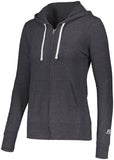 Russell Athletic Ladies Essential Full Zip Jacket in Black Heather  -Part of the Ladies, Russell-Athletic-Products, Shirts product lines at KanaleyCreations.com