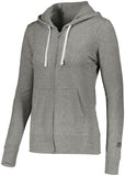 Russell Athletic Ladies Essential Full Zip Jacket in Oxford  -Part of the Ladies, Russell-Athletic-Products, Shirts product lines at KanaleyCreations.com