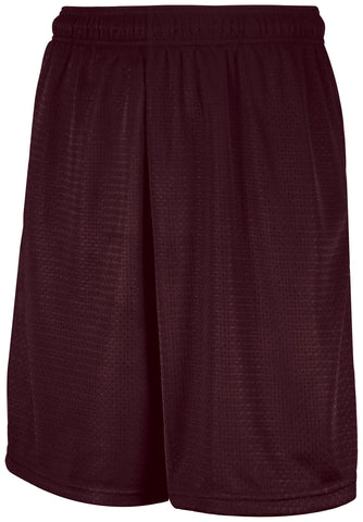 Russell Athletic Mesh Shorts With Pockets in Maroon  -Part of the Adult, Adult-Shorts, Russell-Athletic-Products product lines at KanaleyCreations.com