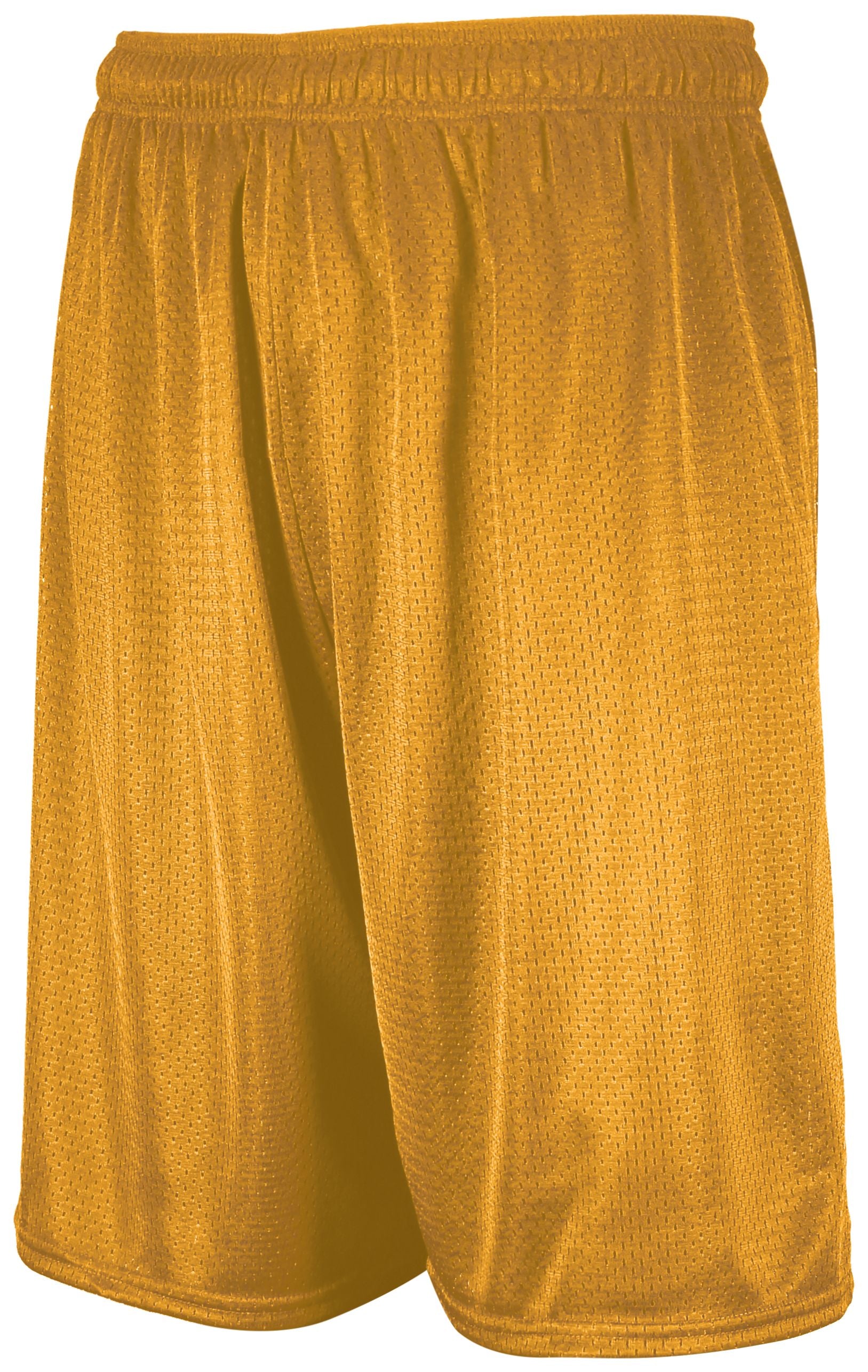Russell Athletic Dri-Power Mesh Shorts in Gold  -Part of the Adult, Adult-Shorts, Russell-Athletic-Products product lines at KanaleyCreations.com