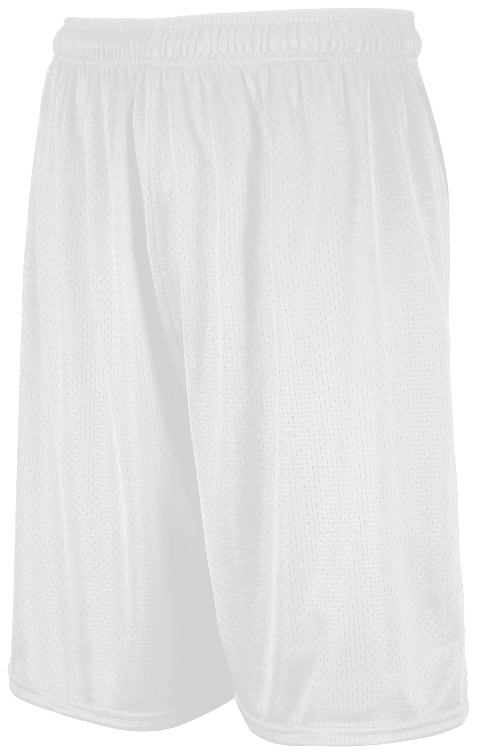 Russell Athletic Dri-Power Mesh Shorts in White  -Part of the Adult, Adult-Shorts, Russell-Athletic-Products product lines at KanaleyCreations.com