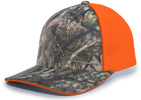 Pacific Headwear Camo Trucker Flexfit® Cap