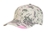 Pacific Headwear Distressed Camo Hook-and-loop Adjustable Cap