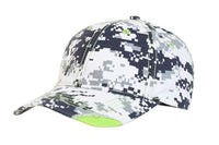 Pacific Headwear Distressed Camo Hook-and-loop Adjustable Cap