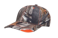 Pacific Headwear Distressed Camo Hook-and-loop Adjustable Cap