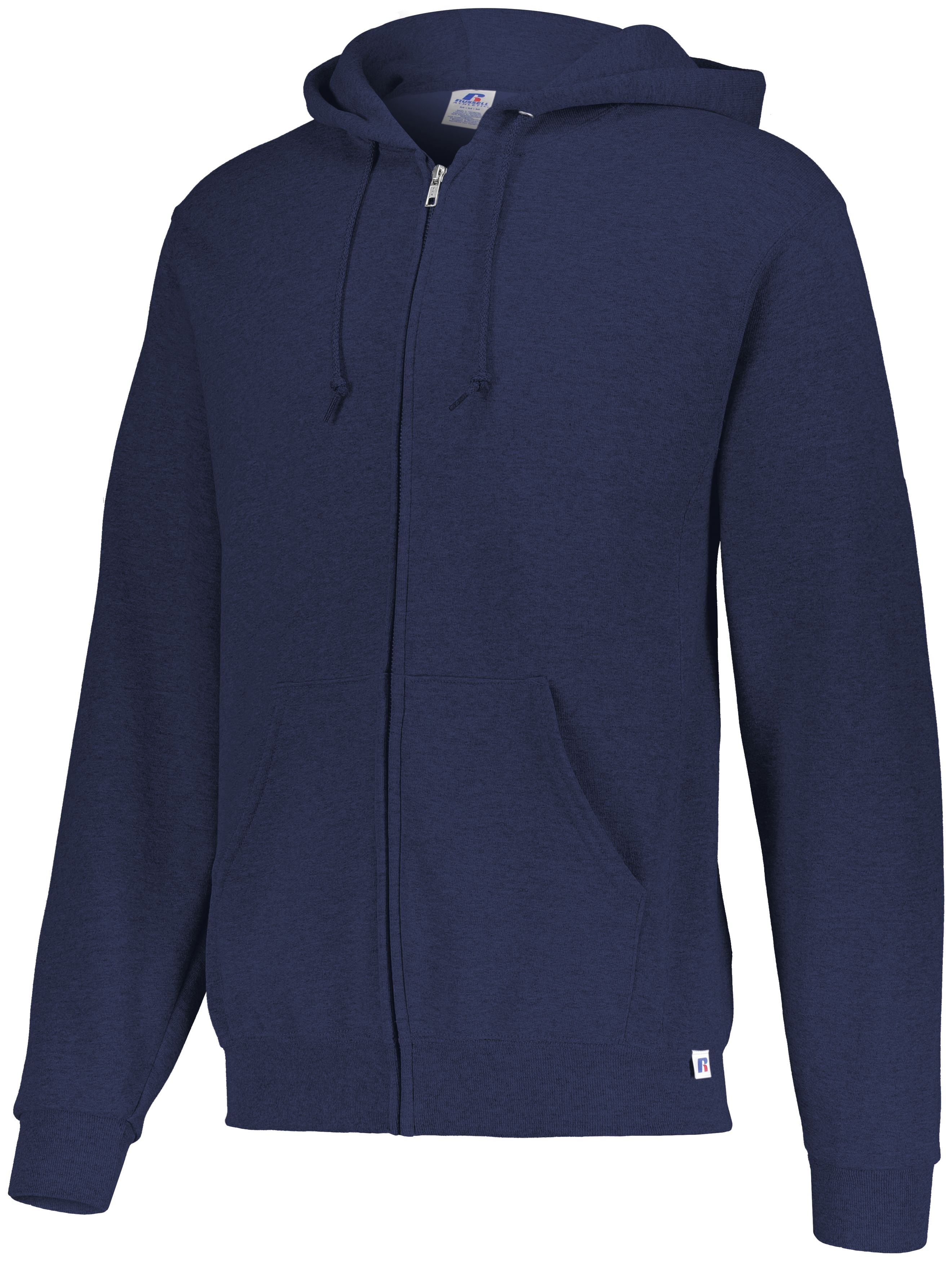 Russell Athletic Dri-Power Fleece Full-Zip Hoodie in J.Navy  -Part of the Adult, Russell-Athletic-Products, Shirts product lines at KanaleyCreations.com