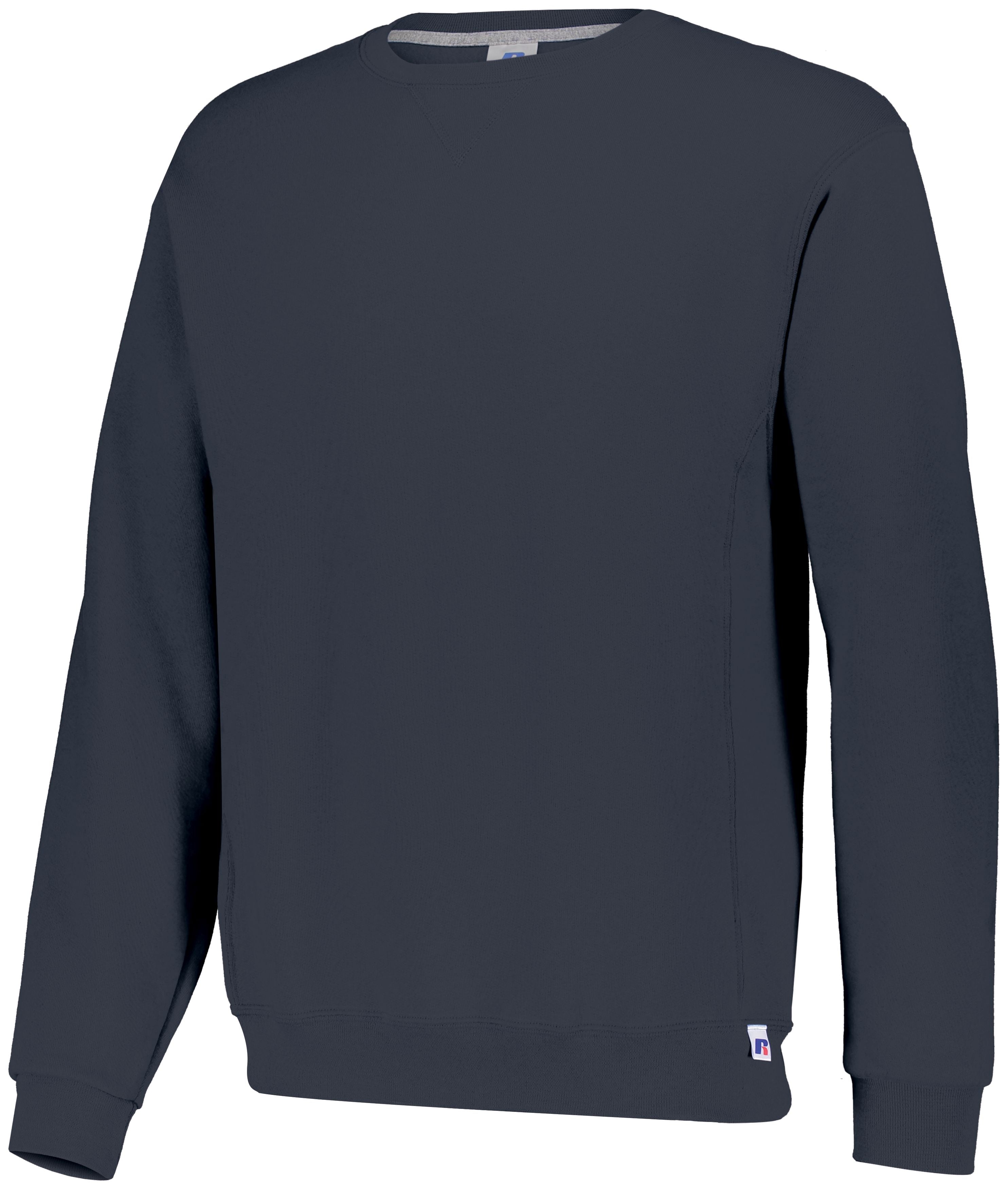 Russell Athletic Dri-Power  Fleece Crew Sweatshirt in Black Heather  -Part of the Adult, Adult-Sweatshirt, Russell-Athletic-Products, Outerwear product lines at KanaleyCreations.com