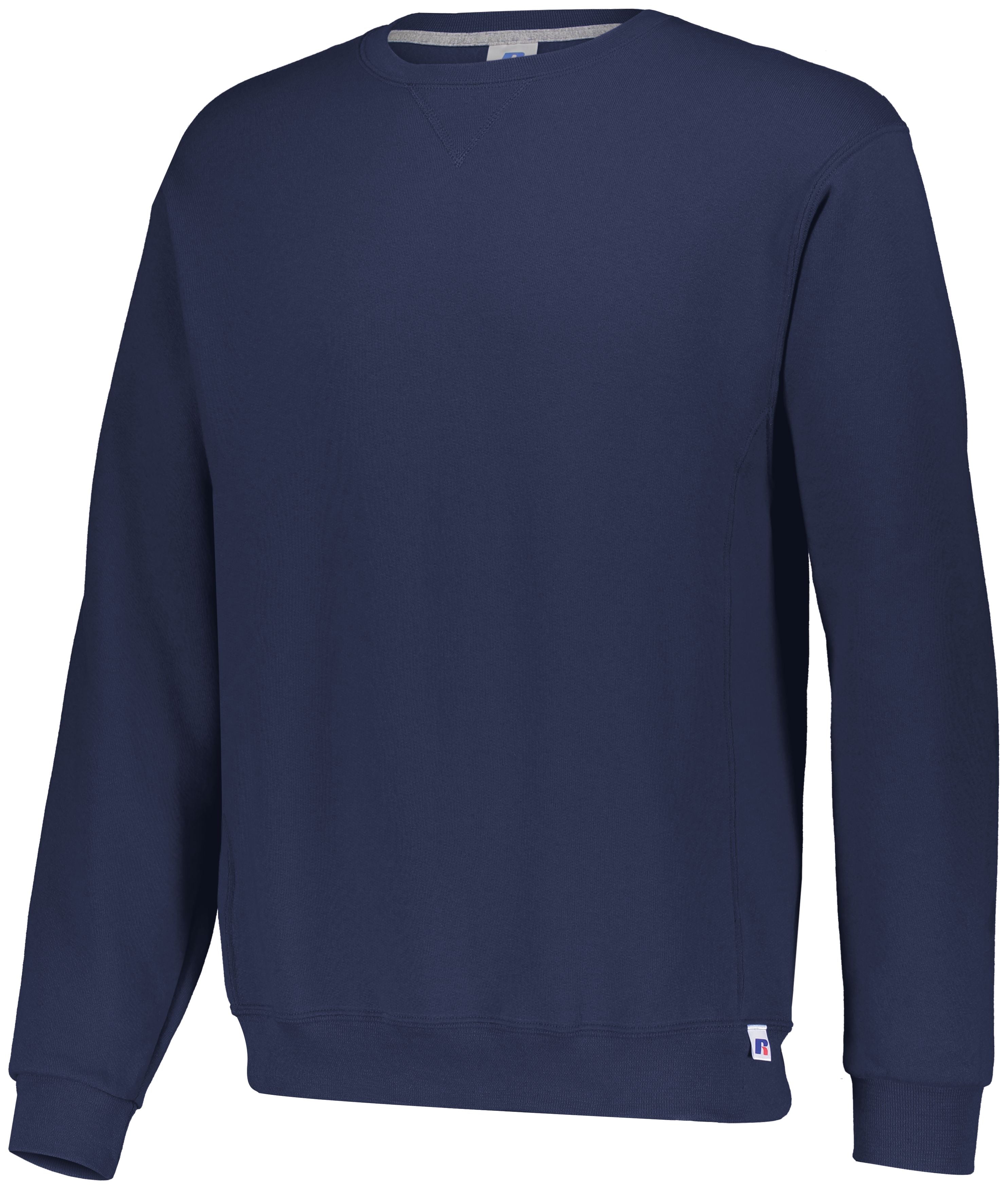 Russell Athletic Dri-Power  Fleece Crew Sweatshirt in J.Navy  -Part of the Adult, Adult-Sweatshirt, Russell-Athletic-Products, Outerwear product lines at KanaleyCreations.com