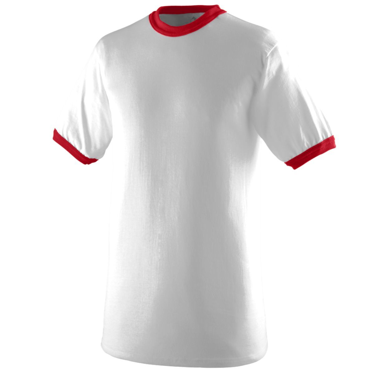 Augusta Sportswear Youth-Ringer T-Shirt in White/Red  -Part of the Youth, Youth-Tee-Shirt, T-Shirts, Augusta-Products, Soccer, Shirts, All-Sports-1 product lines at KanaleyCreations.com