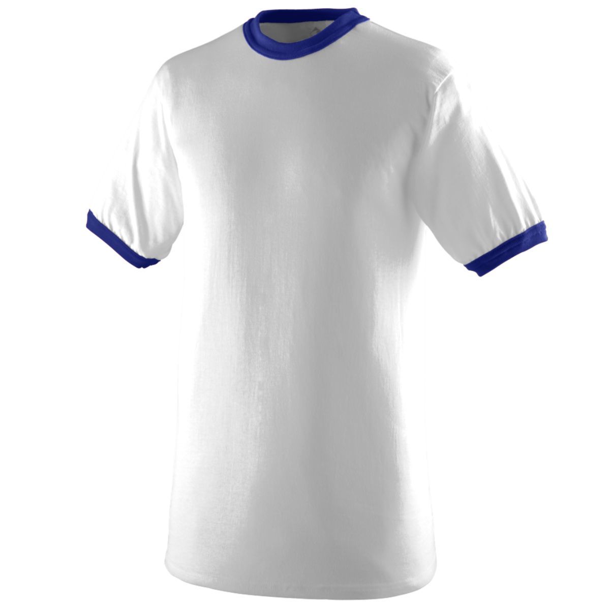 Augusta Sportswear Youth-Ringer T-Shirt in White/Purple  -Part of the Youth, Youth-Tee-Shirt, T-Shirts, Augusta-Products, Soccer, Shirts, All-Sports-1 product lines at KanaleyCreations.com
